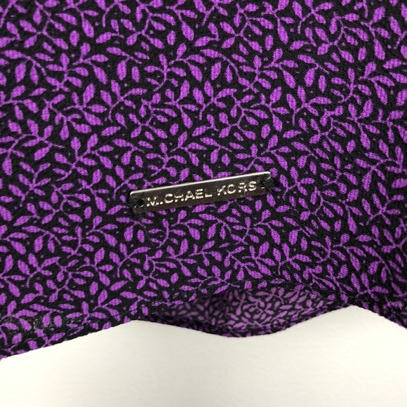 NEW Michael Kors Violet Glaze Purple Blouse S - Picture 2 of 7